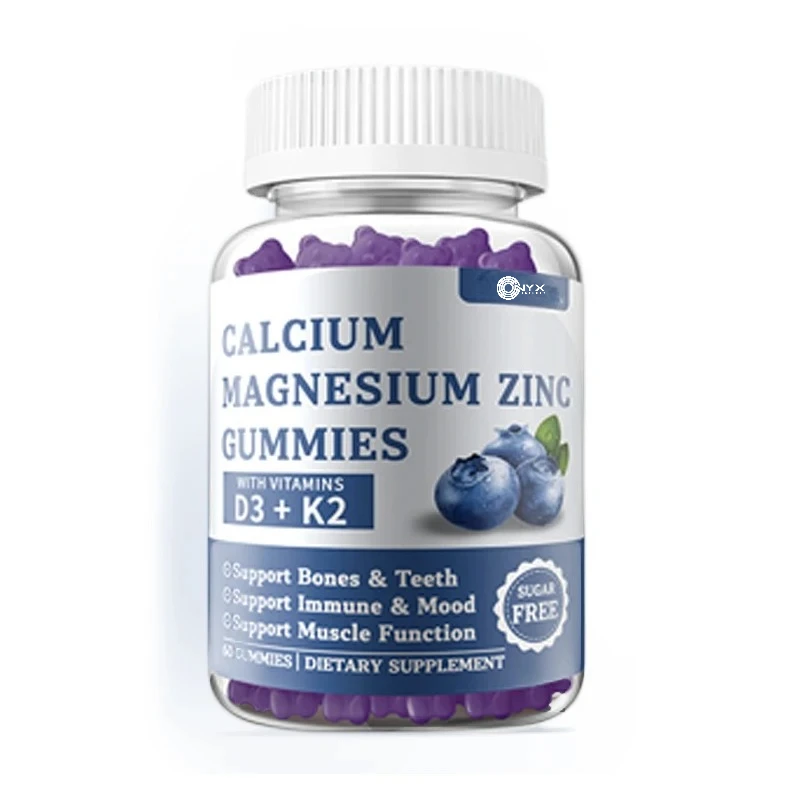 

Конфеты с кальциями, магнием и цинком, содержащие витамином D3 и K2, поддерживающие кости и иммунные - без ГМО, без глютена