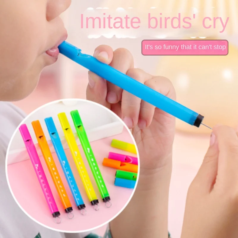 10Pcs Mini Bird Flute Music Whistle My Melody Lark Whistle Music Rhythm Kids Toys Toddler Educational Outdoor Interaction