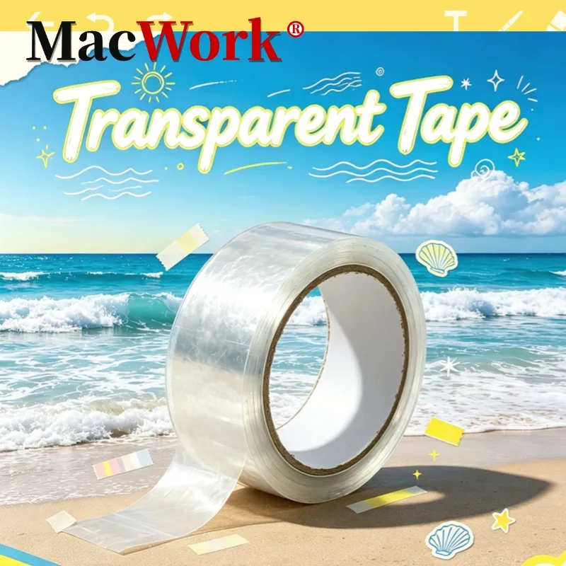 50M Transparent Packaging Tape Super Strong Transparent Tape for Sealing Boxes suitable for Sealing Express Packaging, etc