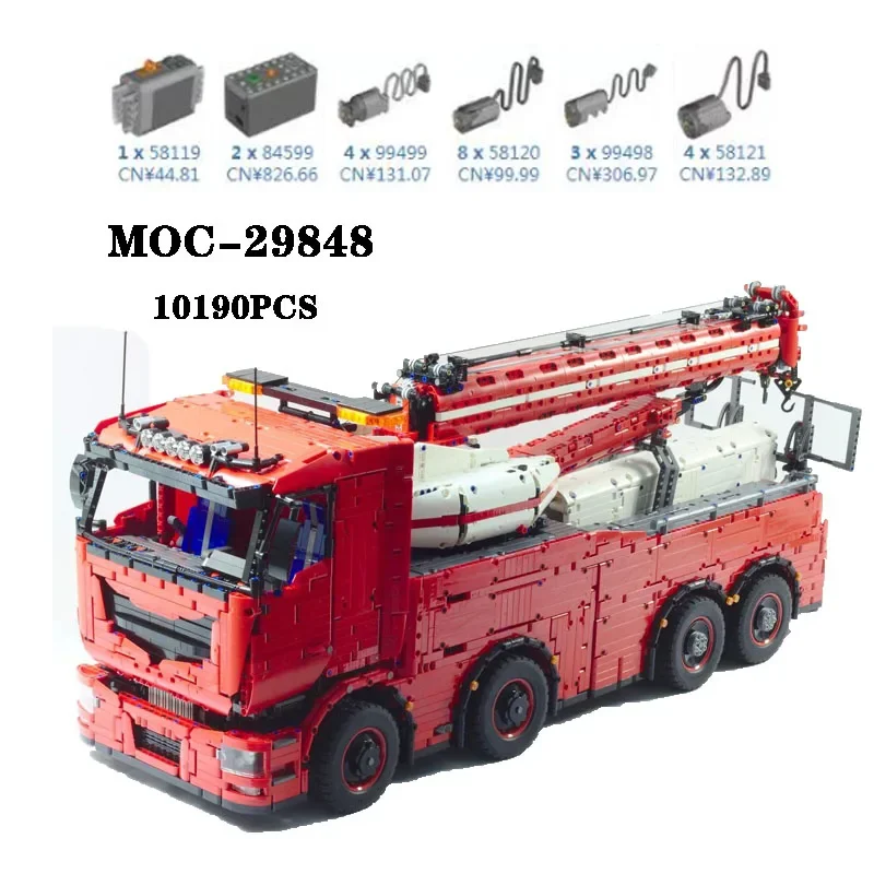 

Классический строительный блок, модель грузовика с препятствиями 8x8, 10190 деталей, модель пазла для взрослых и детей, образовательная игрушка, подарок