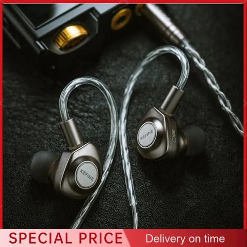 Kefine Delci AE 10 mm DLC + PU diafragma controlador dinámico IEMs Hi-Fi auricular intrauditivo con dos estilos de sintonización