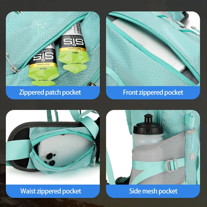 عالية الجودة ذات سعة كبيرة في الهواء الطلق على ظهره مقاومة للماء المشي لمسافات طويلة والتخييم على ظهره للجنسين دائم النايلون حقيبة السفر