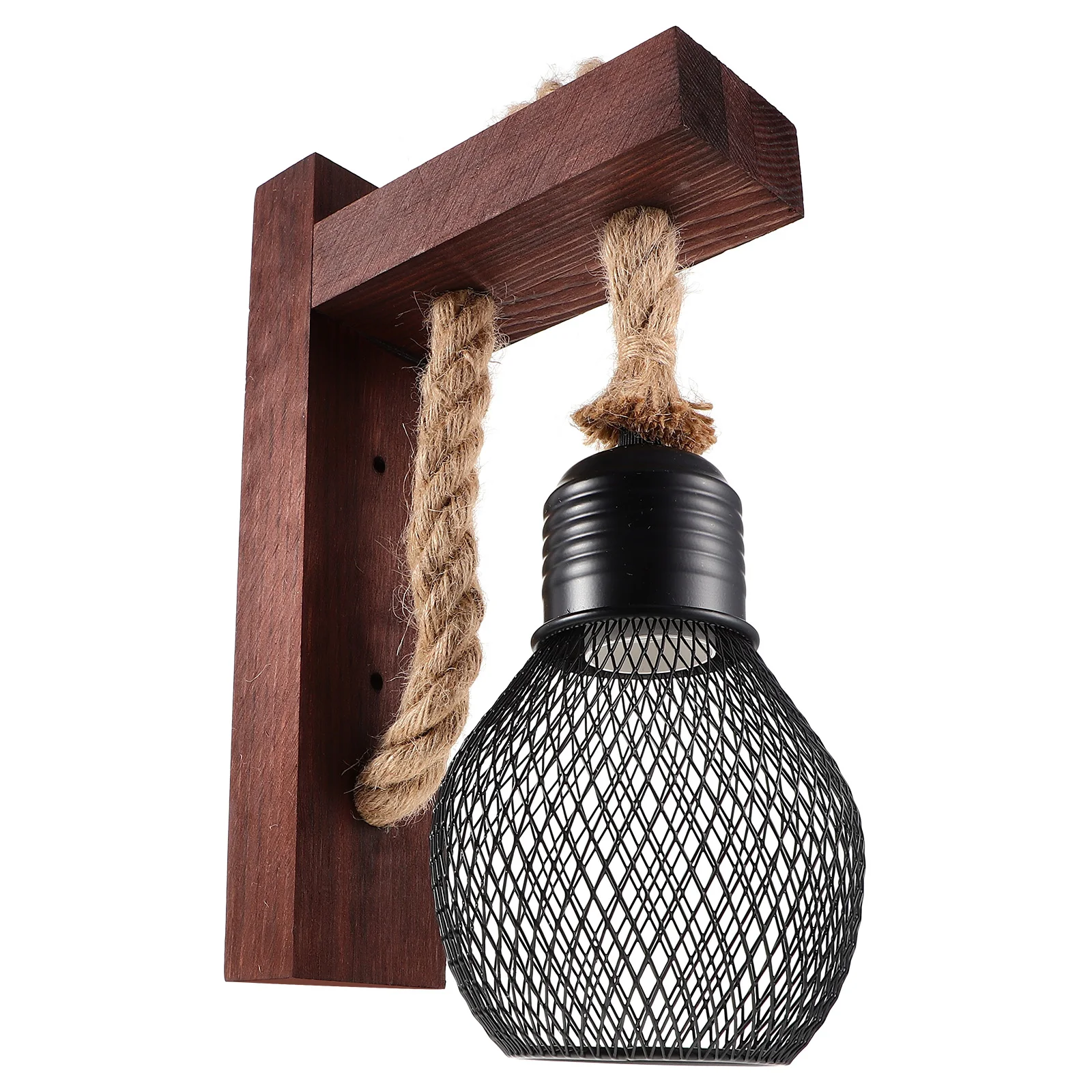 

Rustic Lamp Fixture Wood Sconce Farmhouse Light Decor Plug In Wall Sconce Dining Room Bedroom Kitchen Living Room Vintage Style