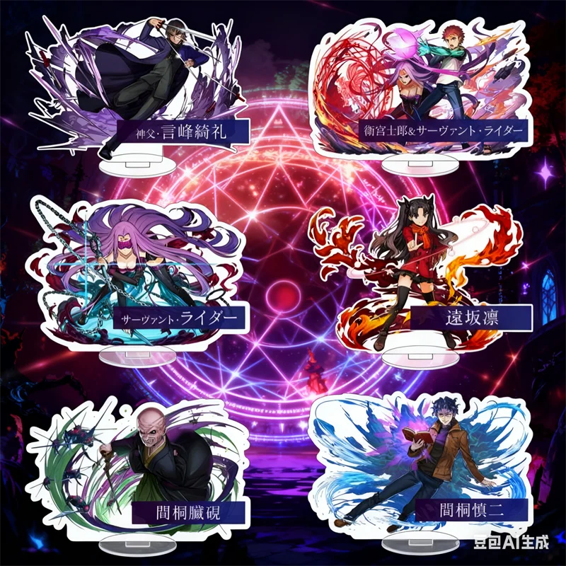 

Kuzuki Souichirou Unlimited Blade Works Cosplay Acrylic Figure Stand Ornaments Anime Fate stay night peripheral Festival Gifts