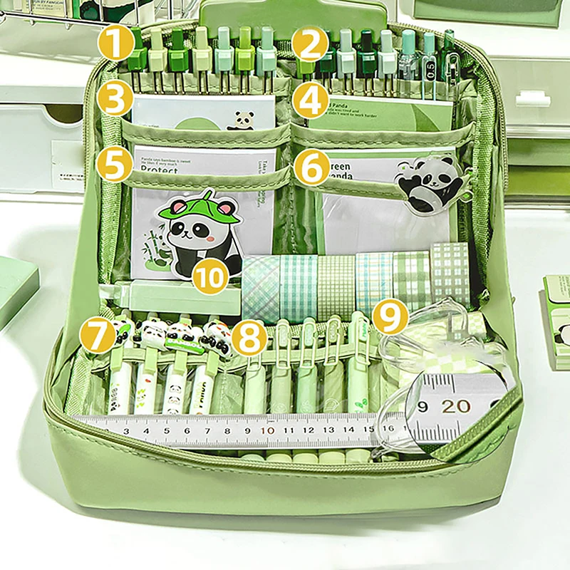 Grande Capacidade Lápis Case, 12 Camadas, Canvas Pen Bag, MultiFunction, papelaria portátil de armazenamento, Material Escolar Estudante