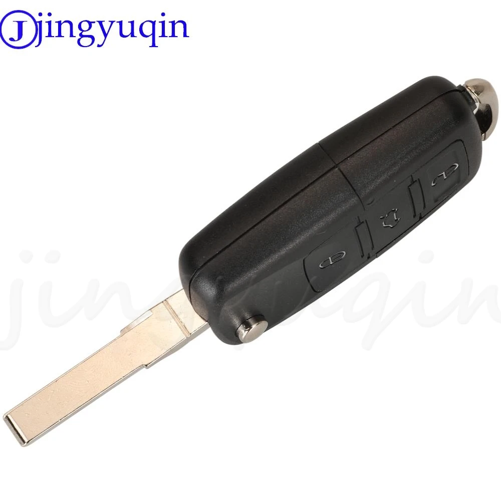 jingyuqin 1J0959753DJ Flip Remote Car Key Fob 315MHz ID48 For Volkswagen VW Bora Golf Sharan Passat Leon Toledo HU66 Blade