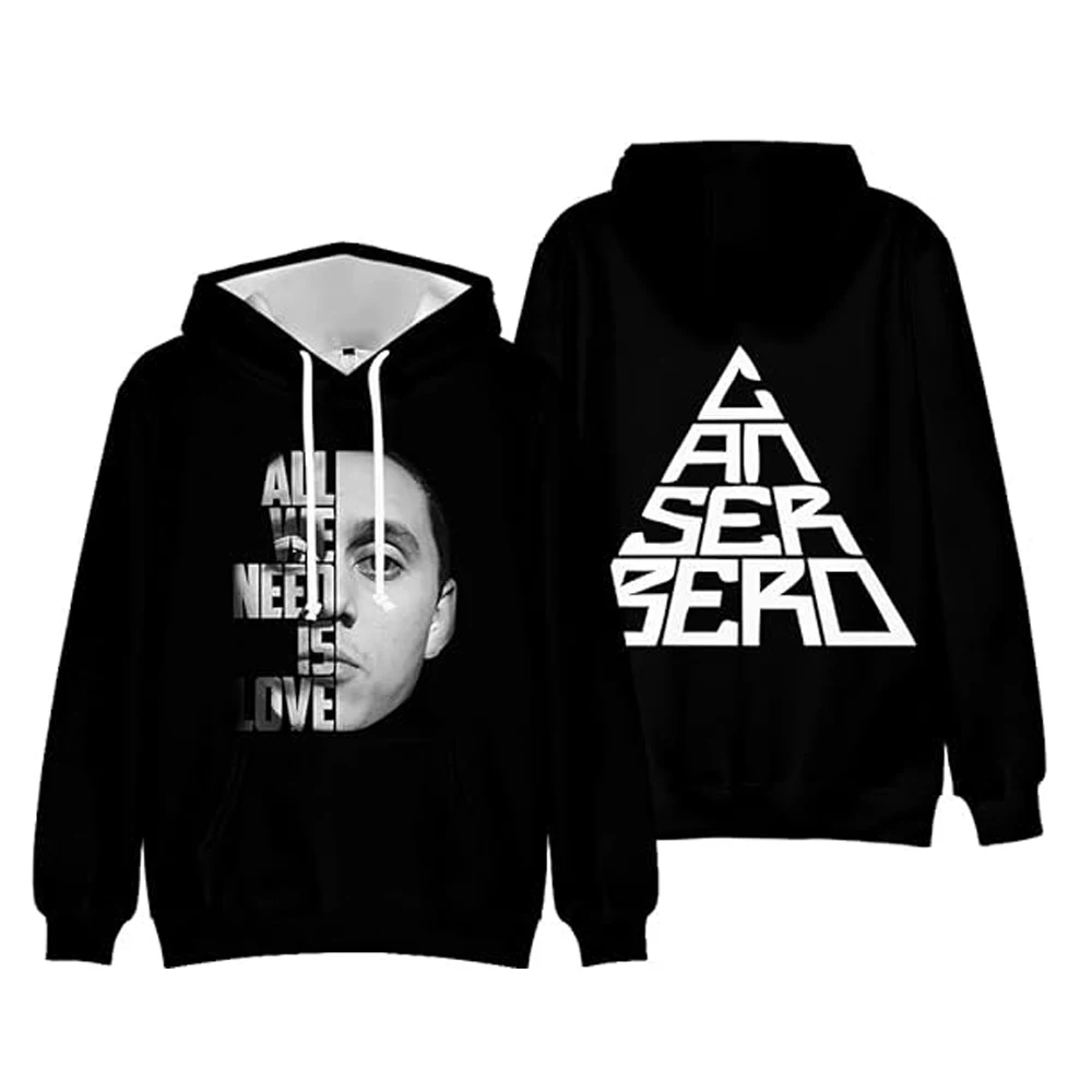 Canserbero Logo Hoodies Vida Album Merch Hooded Sweatshirts Women/Men Fashion Casual Hip Hop Streetwear Pullovers Clothes