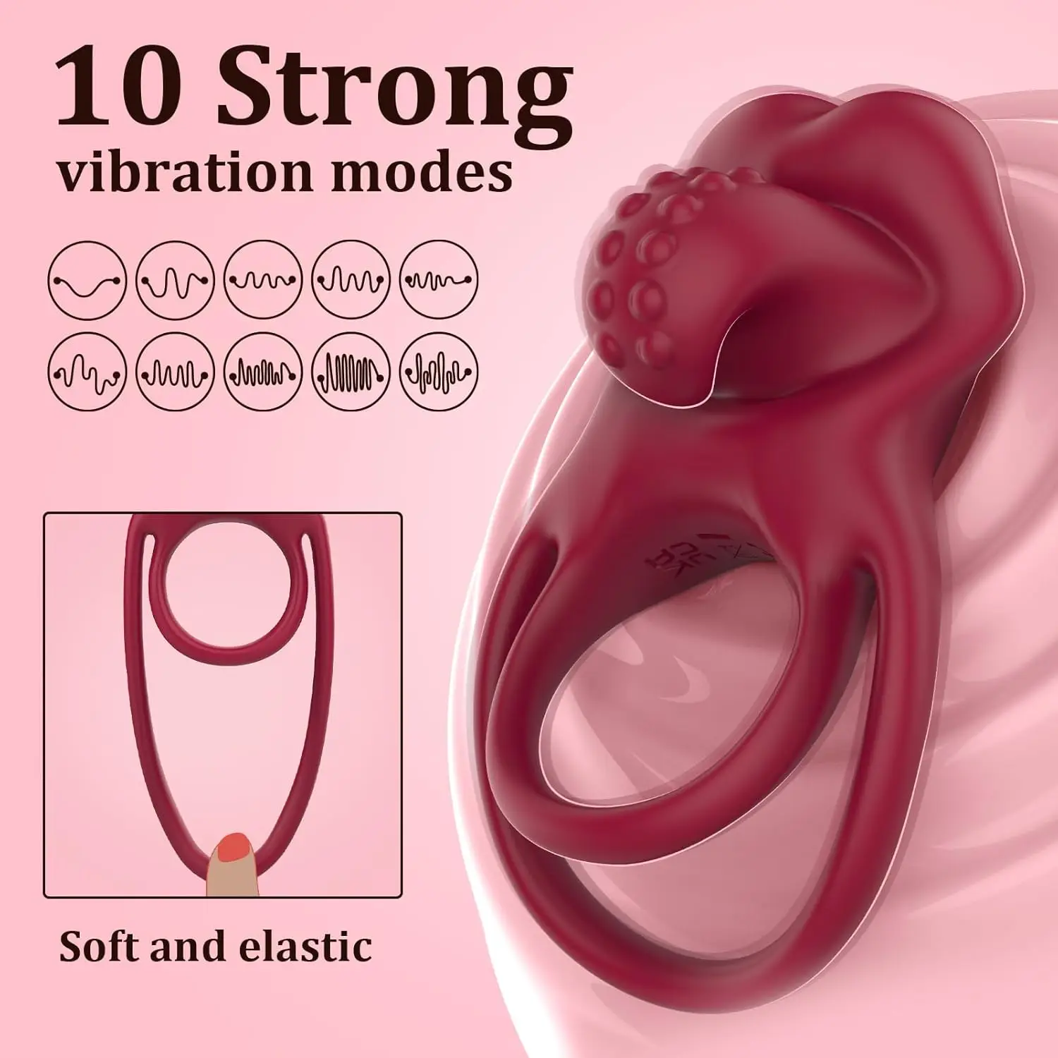 Vibrating Cock Ring for Clitoral Stimulation