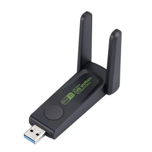 와이파이 USB 어댑터 듀얼 밴드 와이파이 동글, 1300Mbps, 2.4G, 5Ghz, 802.11AC 강력한 안테나 무선 리시버, PC 노트북 드라이버 무료 