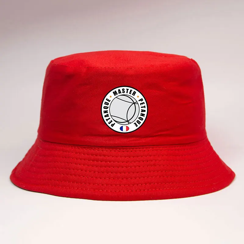 Fashion France Petanque Master Pattern Reversible Bucket Hat - Unisex Adult Sports Panama Hat