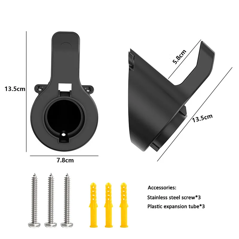 電気自動車充電器ホルダー、壁掛け、充電ケーブルオーガナイザー、evソケット、タイプ1、タイプ2、ev