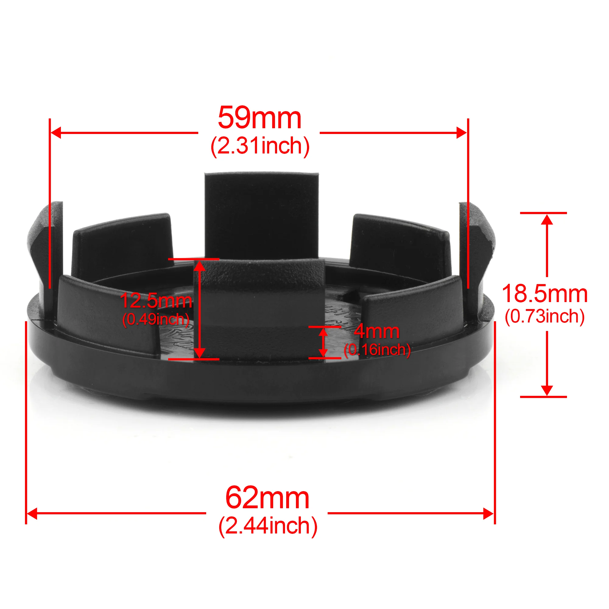 DewFlew 2/4Pcs OD 62mm/2.44