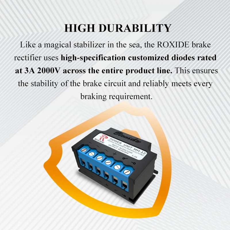 Brake Rectifier MH-12, Motor Brake Rectifier Power Supply, Rectifier Device MH12, 200/220V