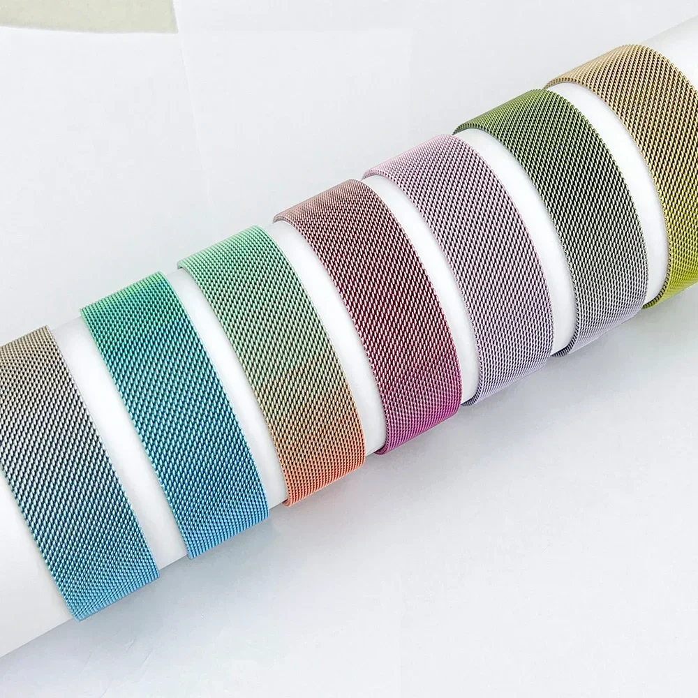 Ремешок «Миланская петля» для apple watch band 44 мм 45 мм 40 мм 41 мм 38-42 мм, браслет pride iwatch series 9 8 7 6 SE 5 4 3 ultra 2 49 мм