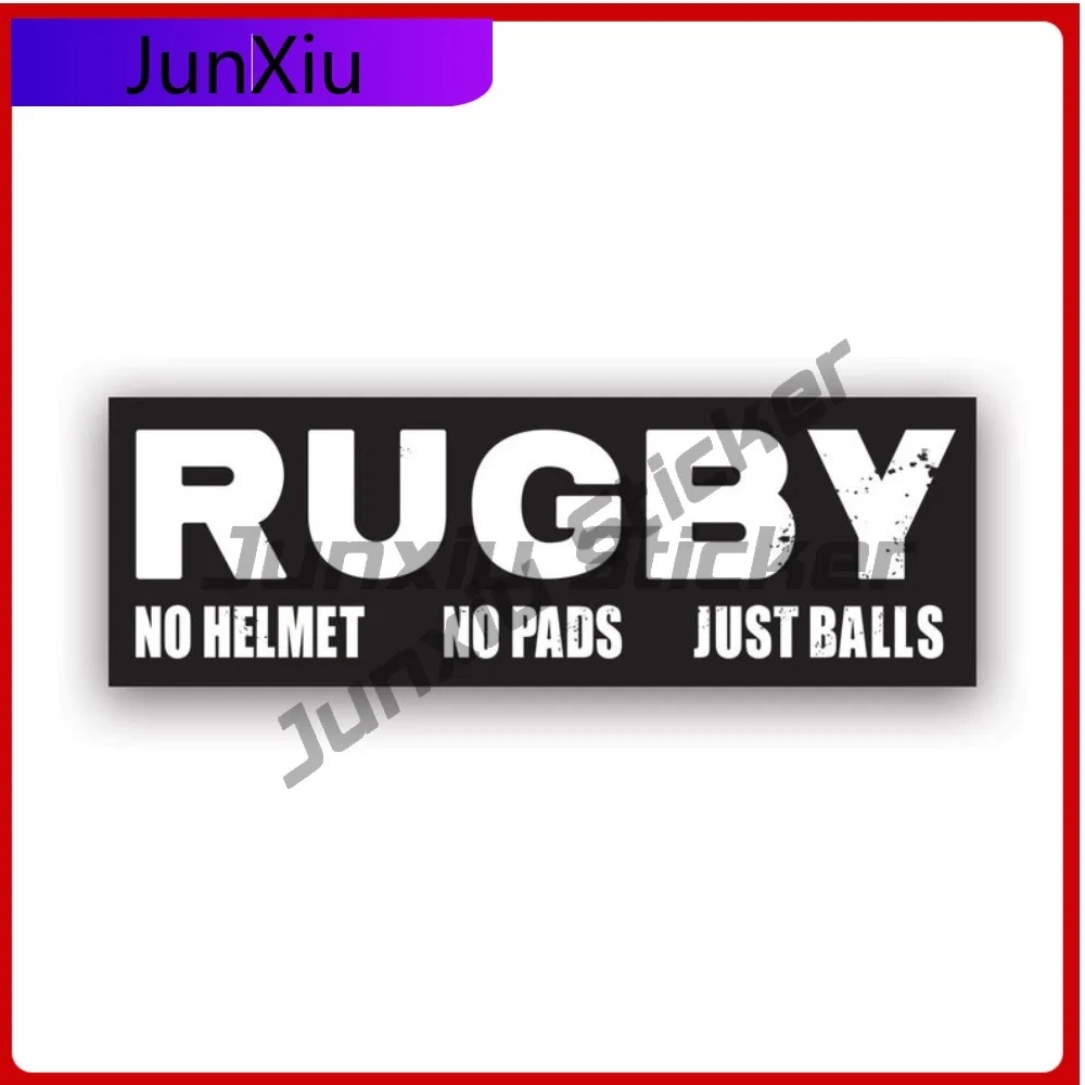 

Unique Jdm Rugby No Helmet Pads Just Balls Bumper Sticker Decal American Made Uv Protected Rugger Ruck Sticker Waterproof Uv