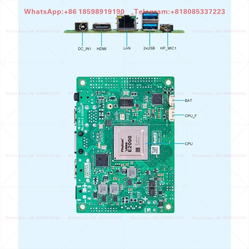 1 piece suitable for 2.5-inch mini domestic motherboard E2000Q dual string