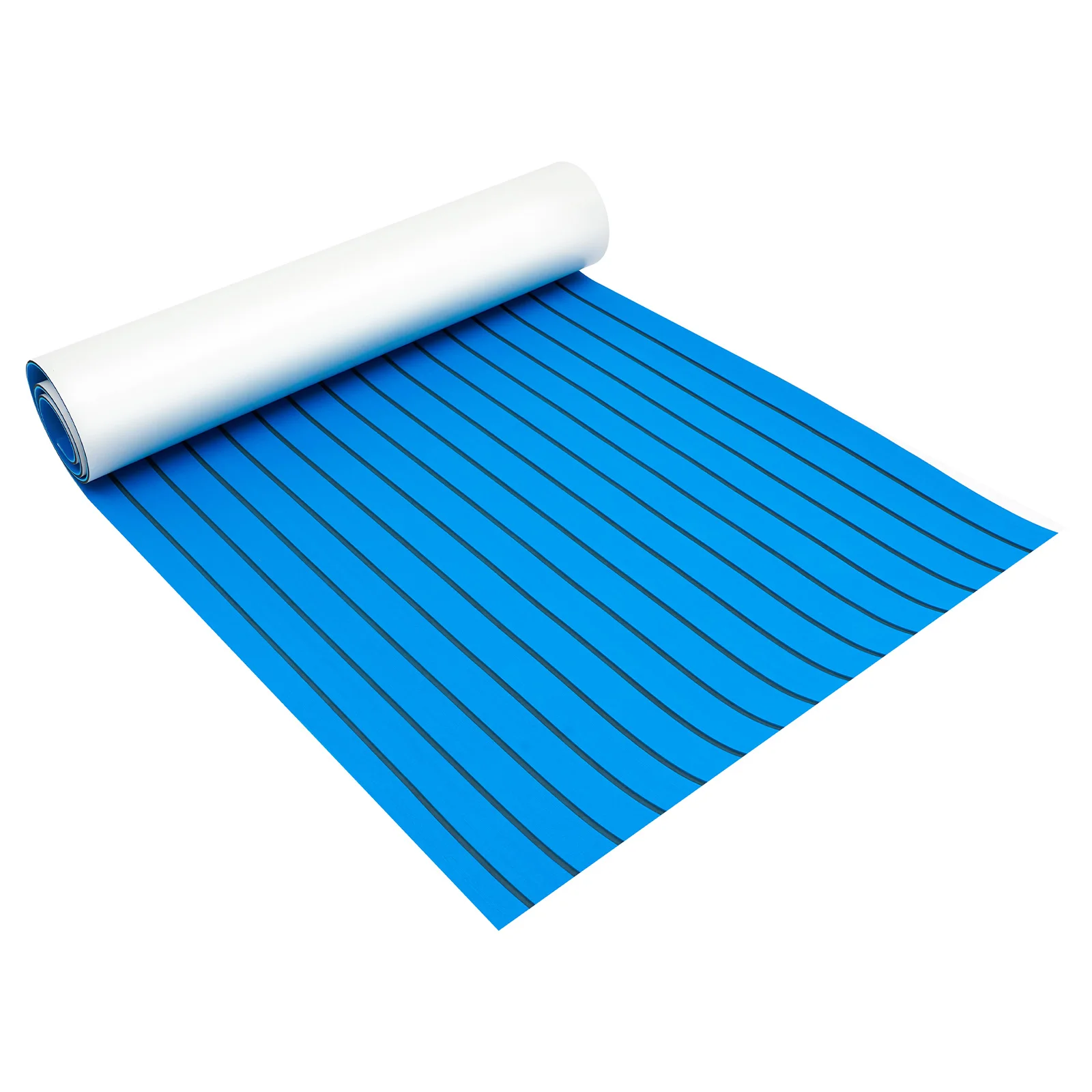 240*90cm Blaue EVA-Schaumstoff-Teakholz-Bodenmatte, selbstklebende, wasserdichte, rutschfeste Marine-Bodenmatte, Bootsdeckmatte für Yacht, Kajak – Detail 11