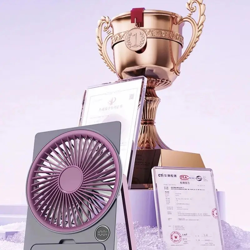 

Перезаряжаемый портативный вентилятор Электрический мини-вентилятор для кемпинга 5-скоростной цифровой дисплей USB настольный вентилятор Маленькие бесшумные настольные вентиляторы для дома