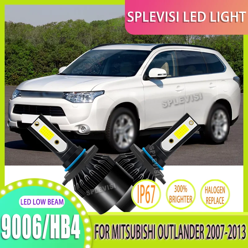 

Instant-On LED Headlights Low Beam | 3-Year Warranty & Built-in Fan For Mitsubishi Outlander 2007 2008 2009 2010 2011 2012 2013