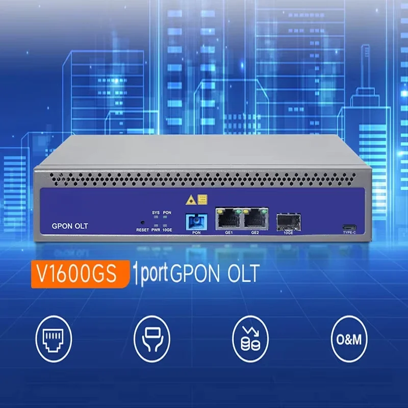 VSOL GPON OLT 1:128 Compatibile XPON ONU SNMP 1PORT FTTH Mini Telnet CLI WEB manage function Single Port  vsol