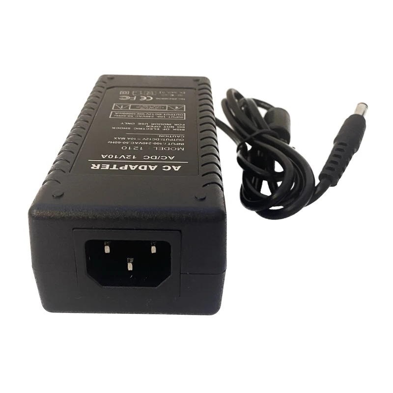 AC100-240V To DC12V 10A 120W Power supply Adapter Charger US EU AU UK Plug Light Transformer Converter For LED Strip CCTV Driver