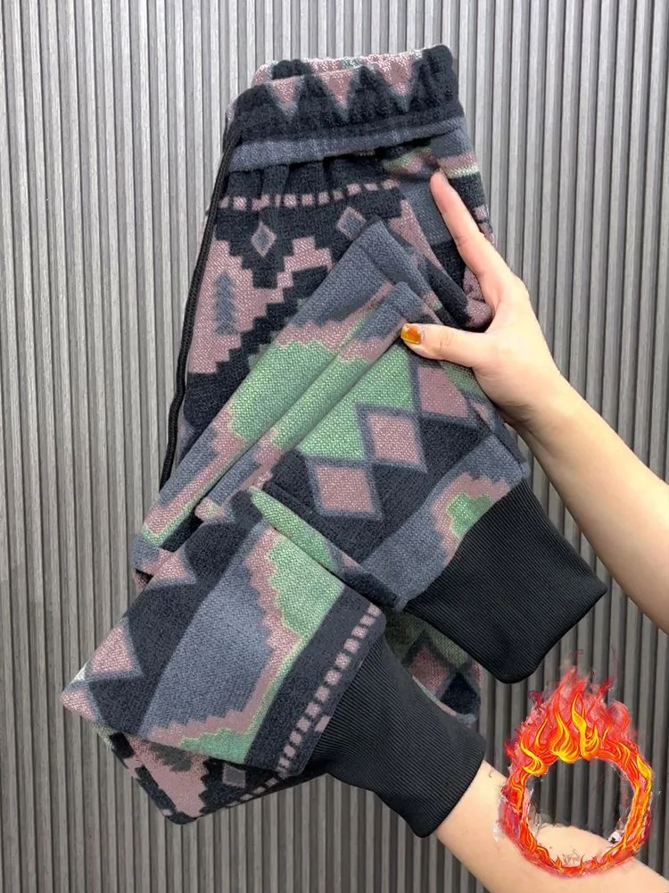 

Spring Autumn High Waist Thiened Women's Casual Pants Faionable Harlan Sle Slimming Capri Pants Korean Sle Commute Wind