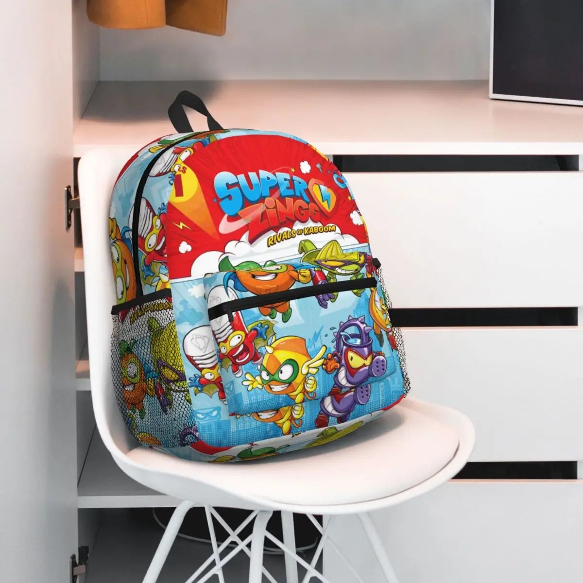 Super Zings Superthings Zaino per studenti dei cartoni animati Borsa da scuola Zaino da viaggio per escursionismo per borse a tracolla per libri alla moda per ragazzi e ragazze