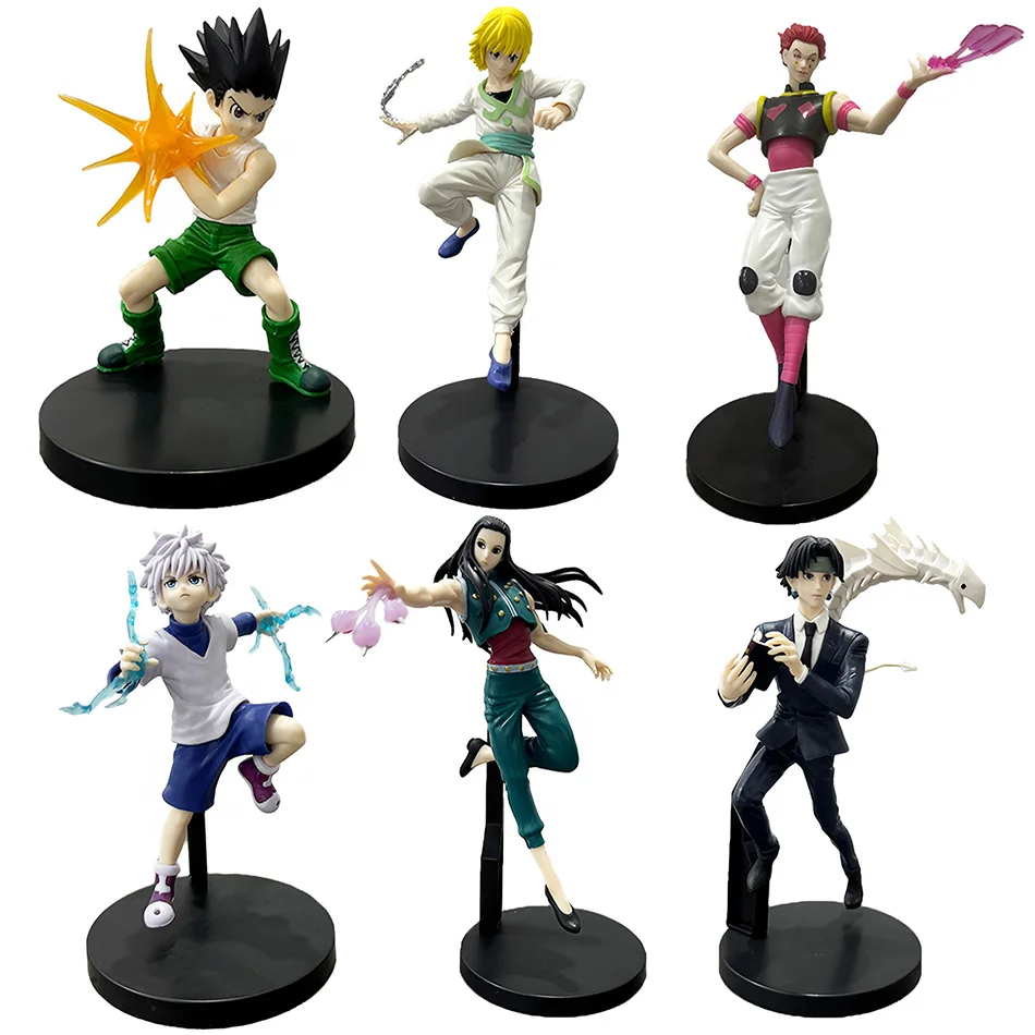 Anime Hunter x Hunter GON·FREECSS Killua Chrollo Lucilfer Anime Figure Hisoka Zoldyck Kurapika PVC Cartoon Model Toy Gift