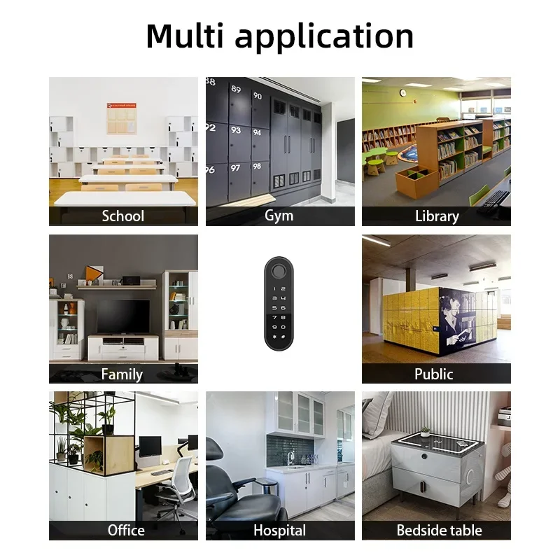 Smart Drawer Lock Touch Sensing Password Cabinet Lock suitable for Sauna Gym Locker File Storage Cabinet Fechadura Digital