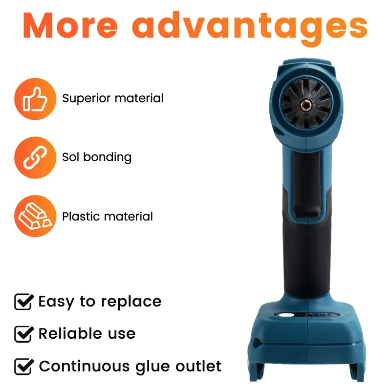 ABAE-ไร้สายไฟฟ้า Hot Melt กาวเครื่องมือชาร์จ Anti-Scald ทองแดงหัวฉีด DIY กาวแท่งสําหรับ 20V แบตเตอรี่