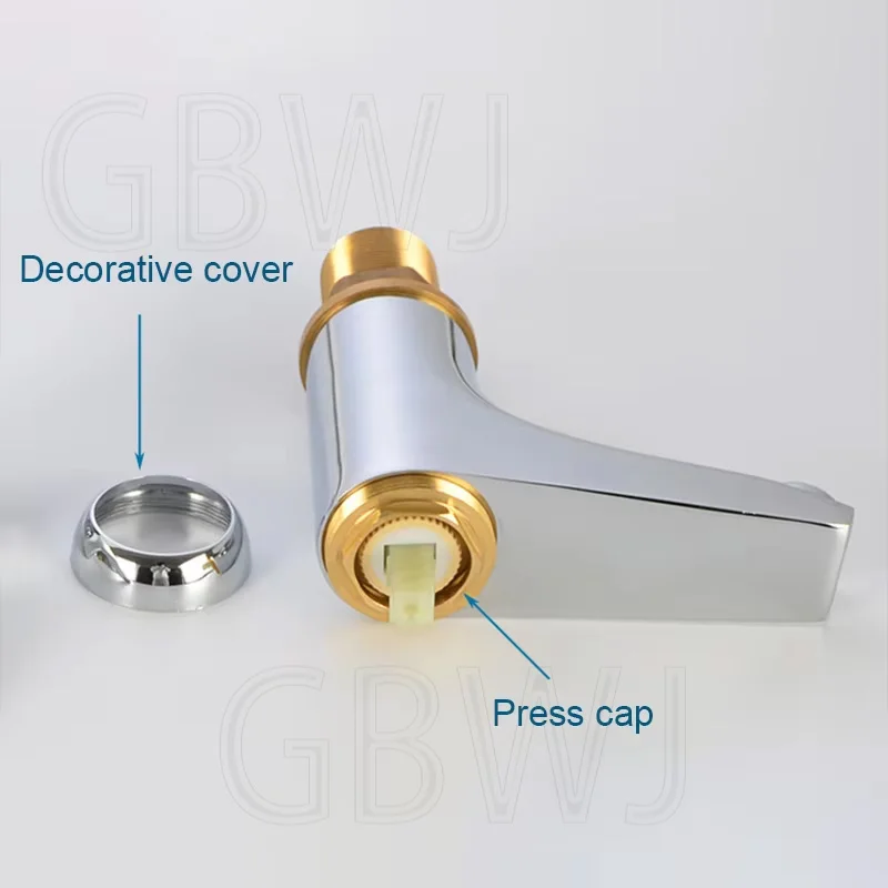 Kitchen Basin Faucet Accessories Shower Fixed Cap Copper Cover Bowl Installation And Maintenance 35/40/45mm Valve Core Gland Cap