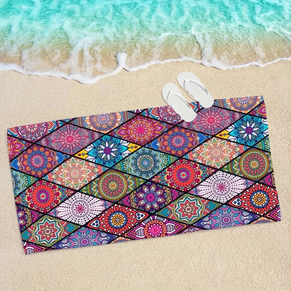 

Bohemian ultra-fine fiber outdoor skiing quick drying towel, absorbent sports accessories, snow sports, hiking and skiing