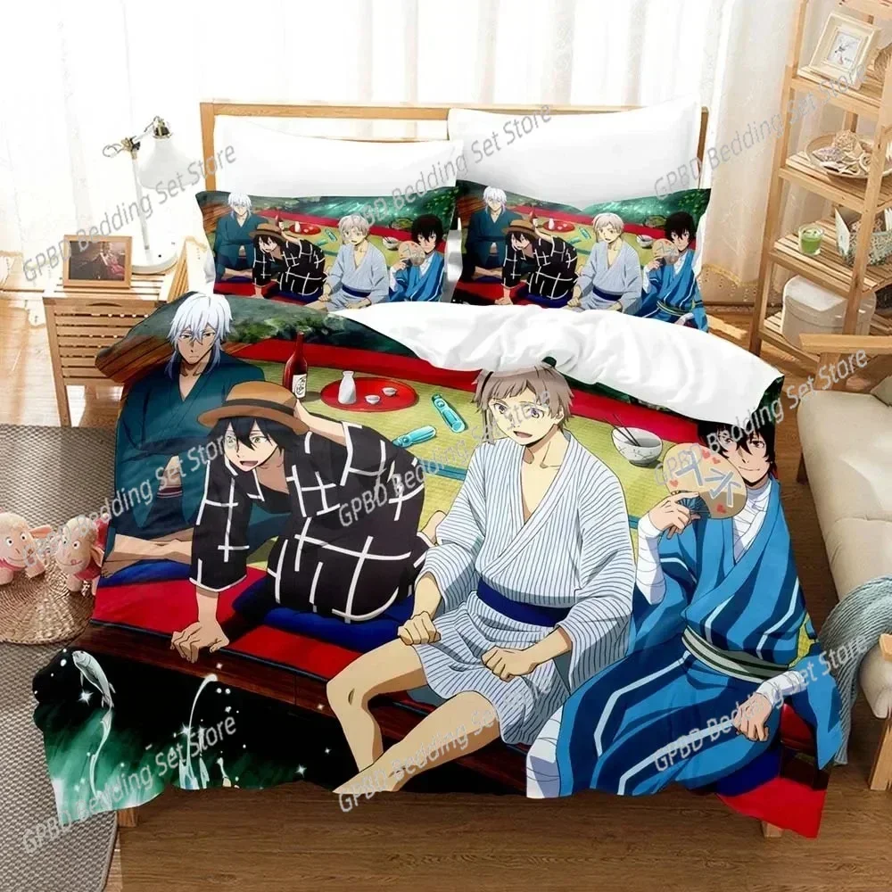 

3D Print Anime Bungo Stray Dogs Bedding Set Single Twin Double Queen King Cal King Size Bed Linen Set
