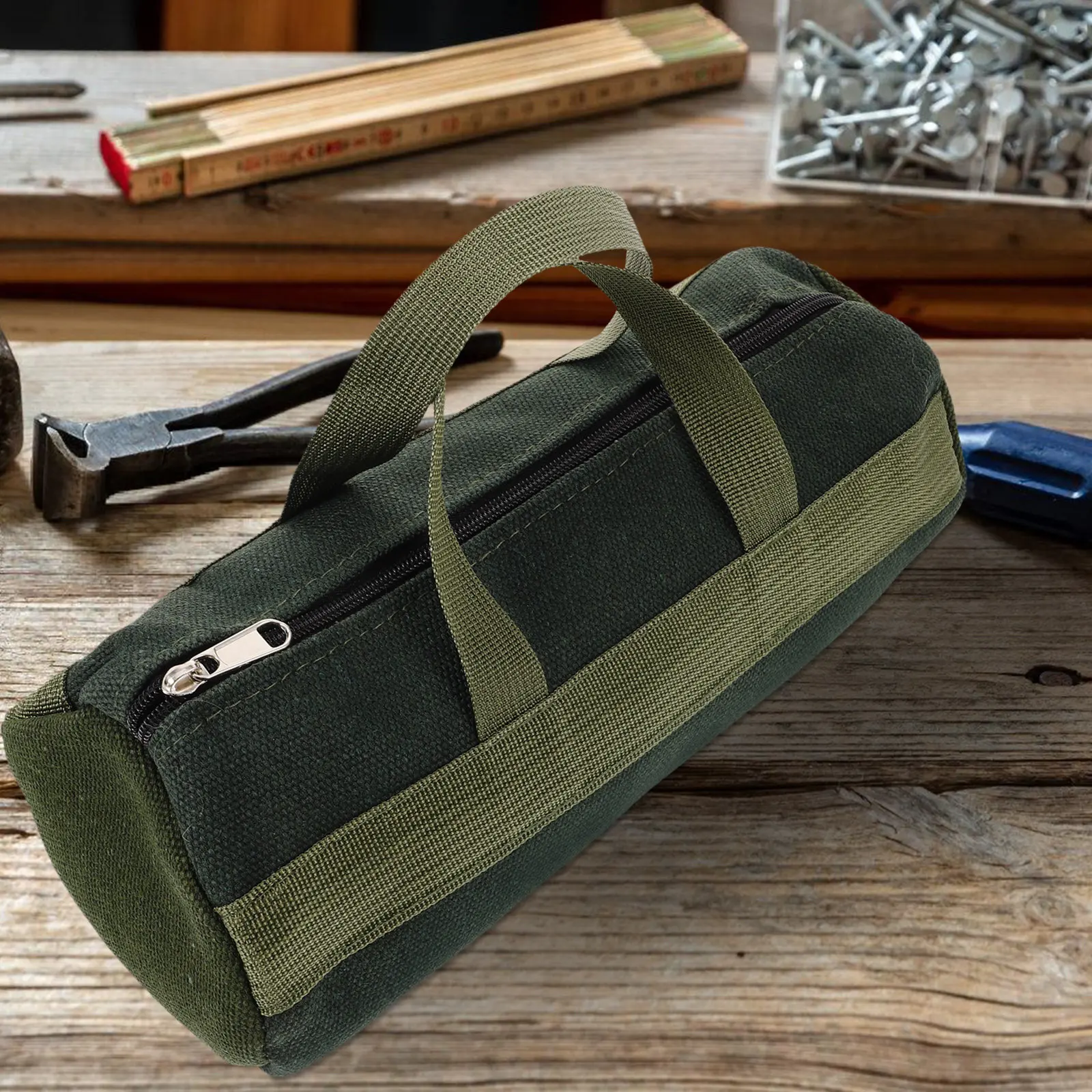 

Heavy Duty Multi-Functional Canvas Tool Bag Large Capacity Electrician Tool Organizer for Home Repair DIY Mechanic Portable