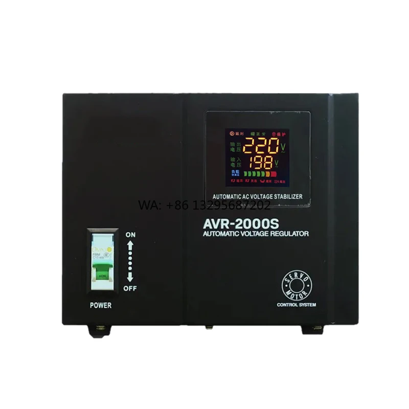 

2KVA 3KVA 5KVA Voltage Regulators/stabilizers 100% Copper Screen Lcd Single Phase Stabilizers Household Appliances