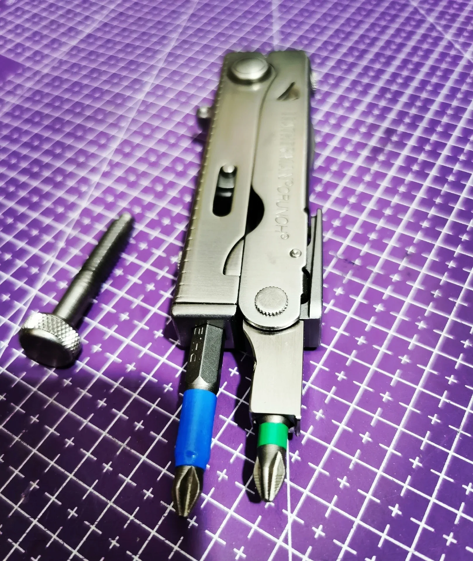 Custom 1/4 Inch Bit Driver Seat Mod Accessory for Leatherman CRUNCH Power Multi-Tool, Strong Magnetic Bit Holder Compatible - view 3