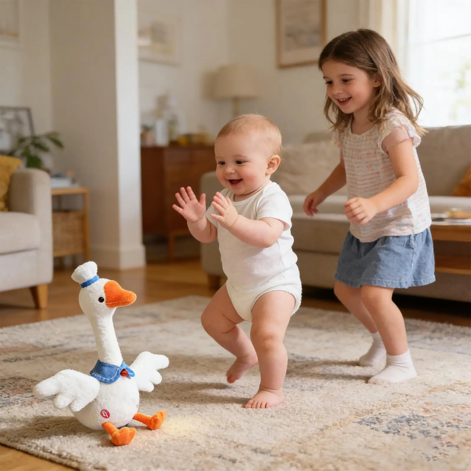 

Плюшевая игрушка-животное 34 см, перезаряжаемая, повторяющая и записывающая речь, декоративная плюшевая игрушка для детей, девочек и мальчиков