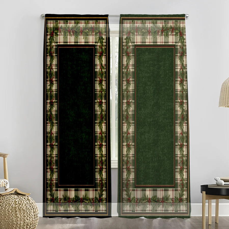 2 шт. рождественских штор, с п – обзор и цена Curtain Rods