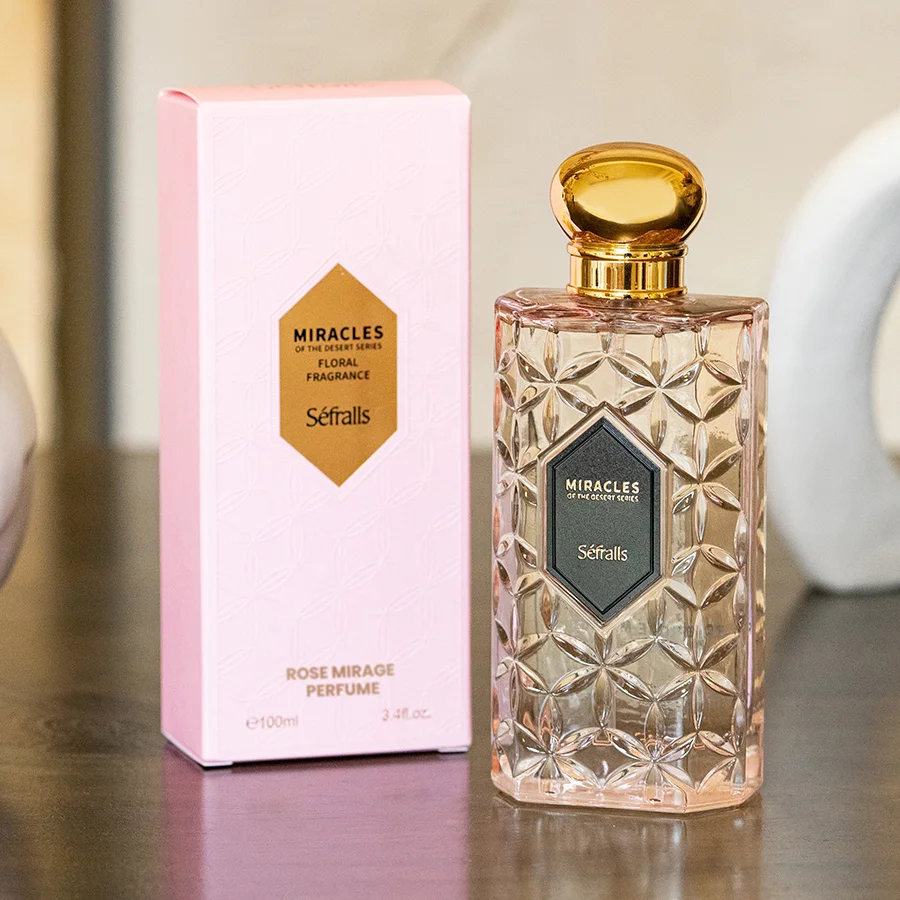 Séfralls ROSE MIRAGE PERFUME FLORAL FRAGRANCE 100ml/3.4fl.oz Luxury Perfumes,Long-Lasting Floral Rose Fragrance