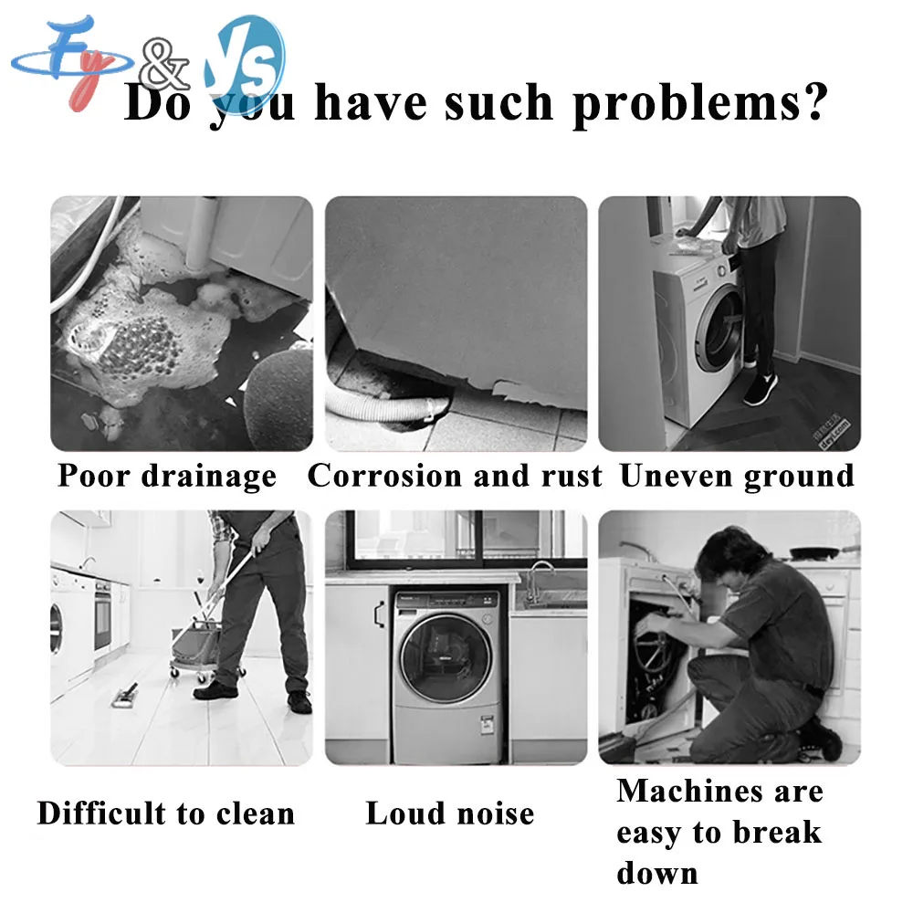 YS Non-Slip Shockproof Cushion Height Increasing Moisture-Proof Refrigerator Rubber Pad Pulsator Drum Universal Mat