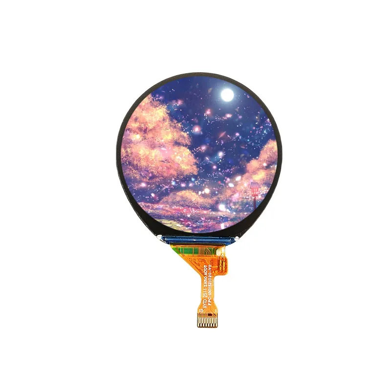 Modulo display TFT IPS rotondo da 1,5 pollici Interfaccia SPI 240x240 Connettore clip a 15 pin Driver ST7789P3, modulo LCD circolare a visualizzazione completa