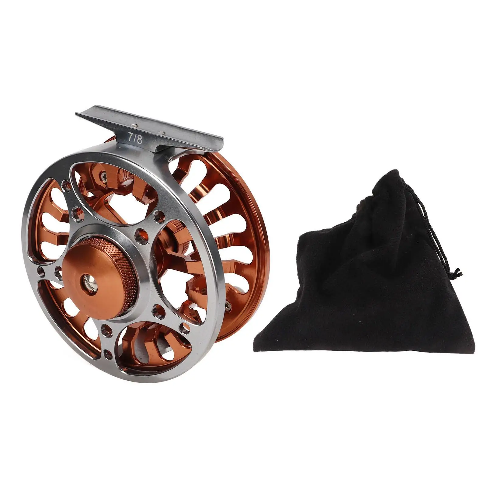 One-Piece Fly Fishing Reel with 3 Bearings - Durable Fishing Gear for Pools & Rivers