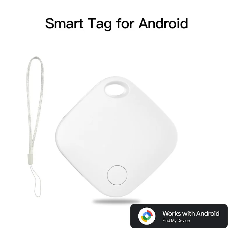 Bluetooth GPS-трекер для устройств Android, тег работает с приложением Google Find Hub, искатель ключей, смарт-тег для домашних животных для Xiaomi Samsung Motorola