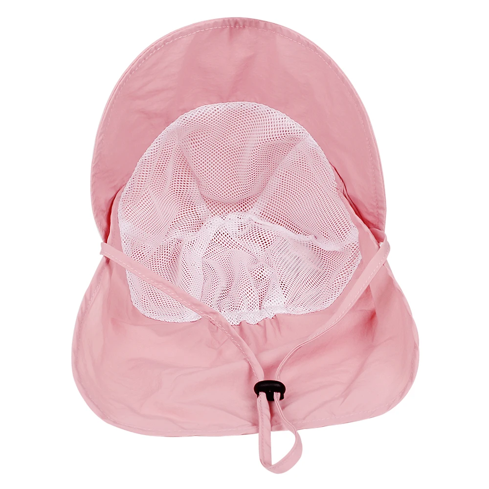 New Kids Sun Hat with Shawl Neck Protection Baby Summer Hat Beach Cap Korean Children Baseball Cap Outdoor Travel 1-4Y image 4