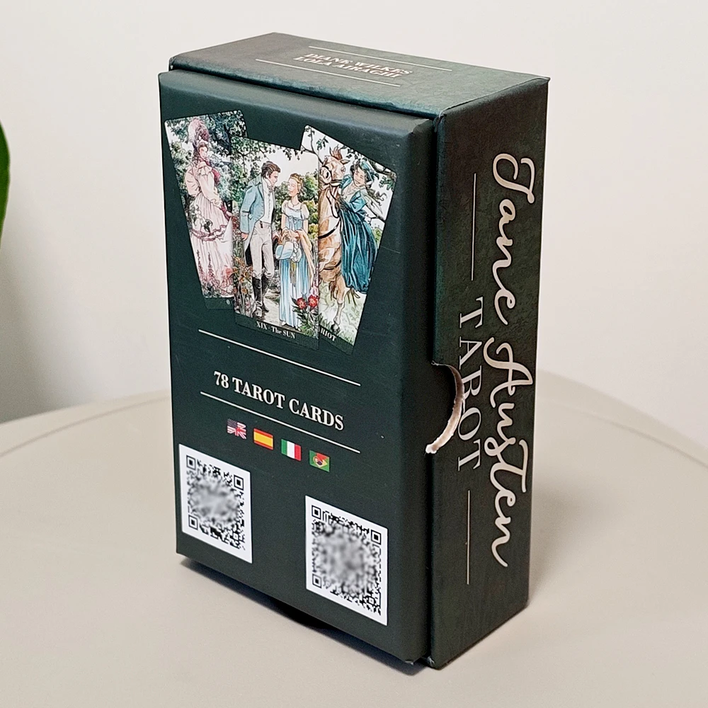 Jane Austen Tarot in Rigid Box - A Regency Romance Divination Deck for Literature Lovers, 12*7cm 78-Card Deck
