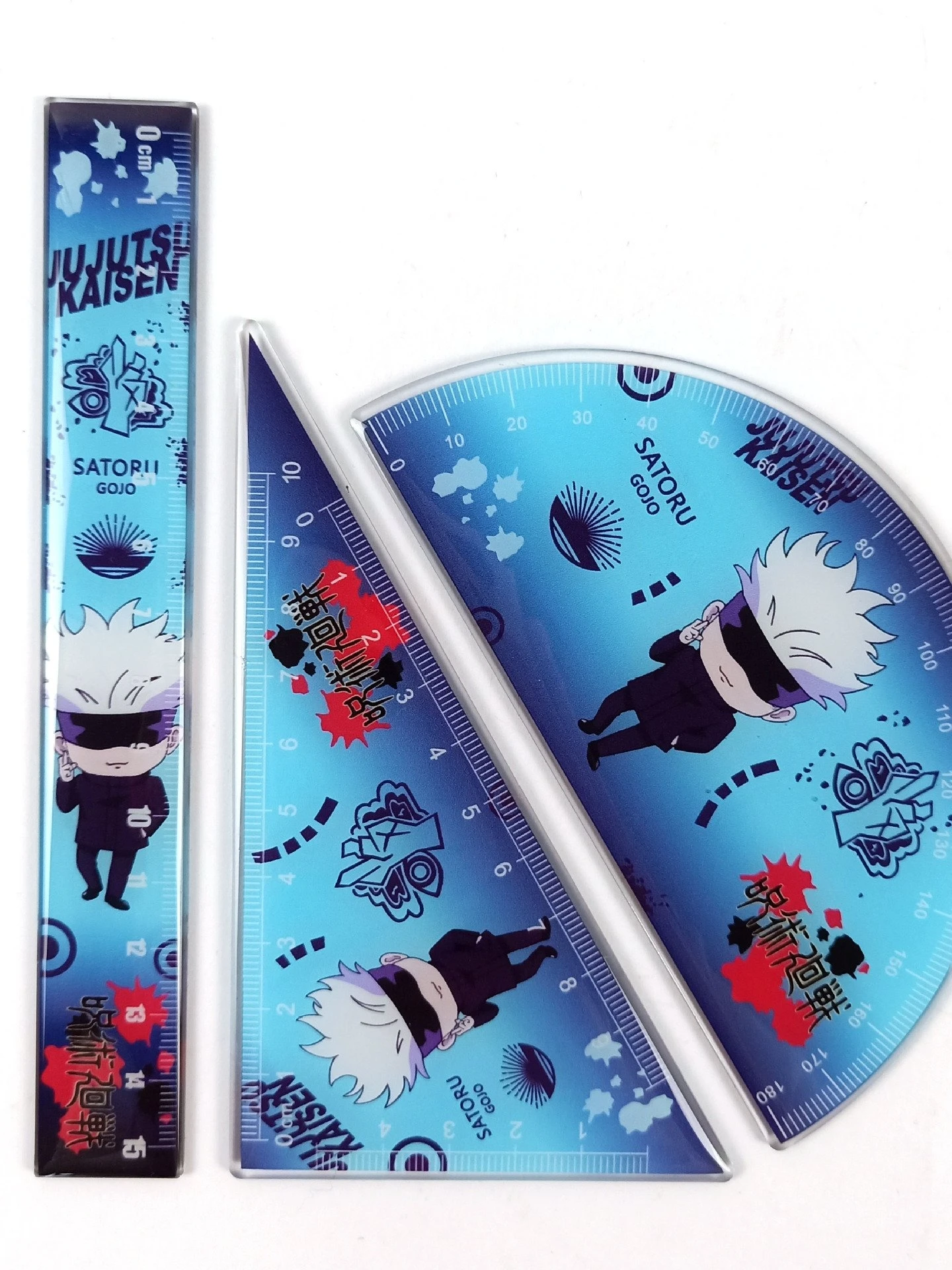 

Anime Jujutsu Kaisen Satoru Gojo Inumaki Toge Fushiguro Megumi Cosplay Ruler Acrylic Glue Type Delicacy School Supplies Ambitus