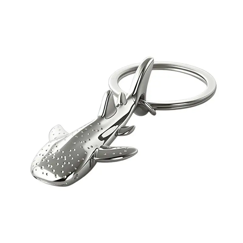 Metall-Ozean-Mini-Walhai-Schlüsselanhänger, kreativer Anhänger, Autoschlüsselring, Taschenanhänger, Geschenk – Detail 9