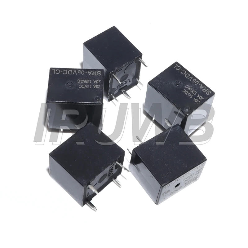 5PCS 5PIN Power relays SRA-05VDC-CL SRA-12VDC-CL SRA-24VDC-CL 5V 12V 24V 20A