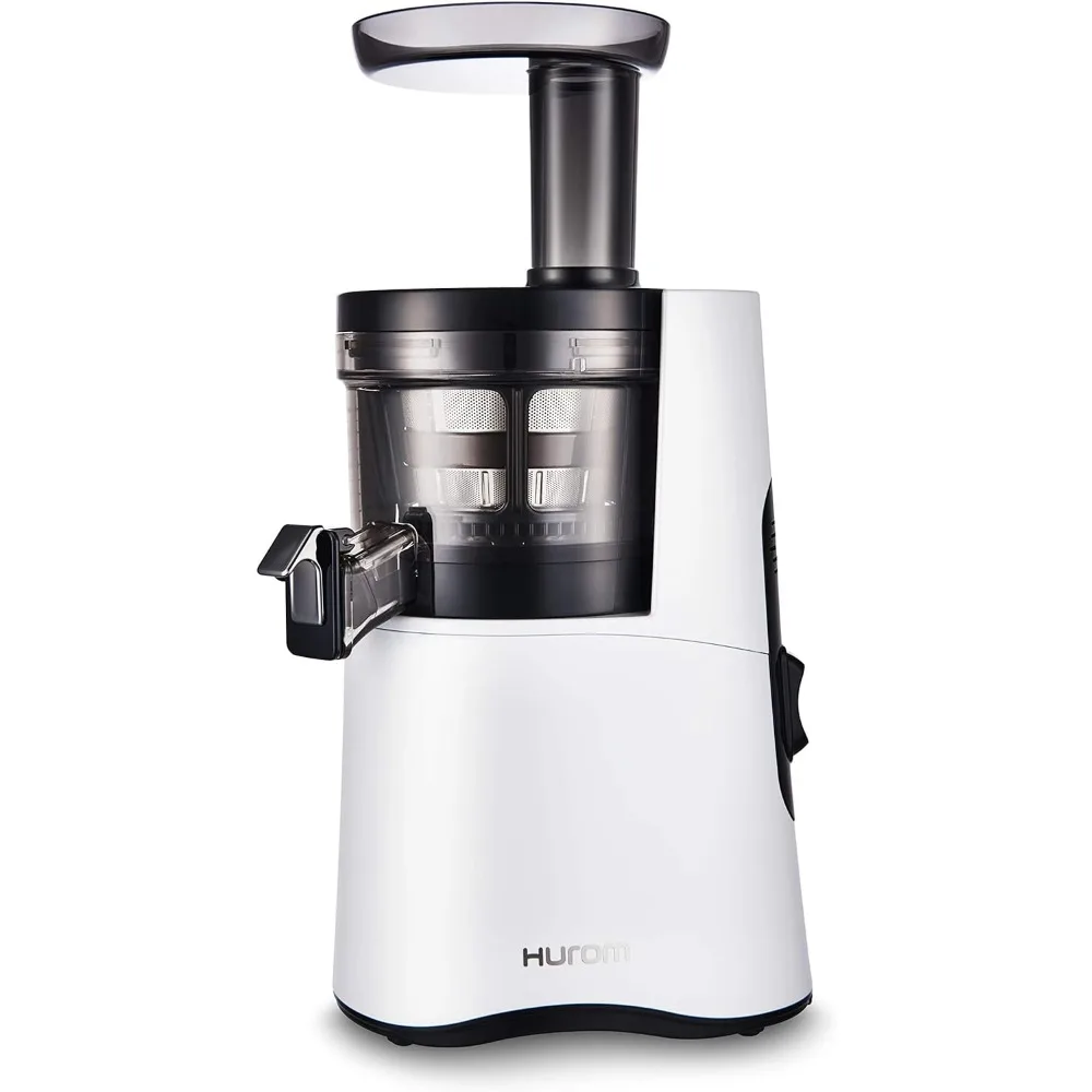 H-AA Slow Juicer, White  High Yield  Quiet 150 Watt Motor  BPA Free  500ml (16.9oz) Chamber  Slow Squeeze