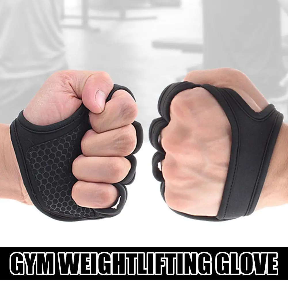 1 Pair Fitness Gloves Weight Lifting Gym Gloves Workout Training Wrap Exercise Fitness Wrist Accessory Sport C4P8